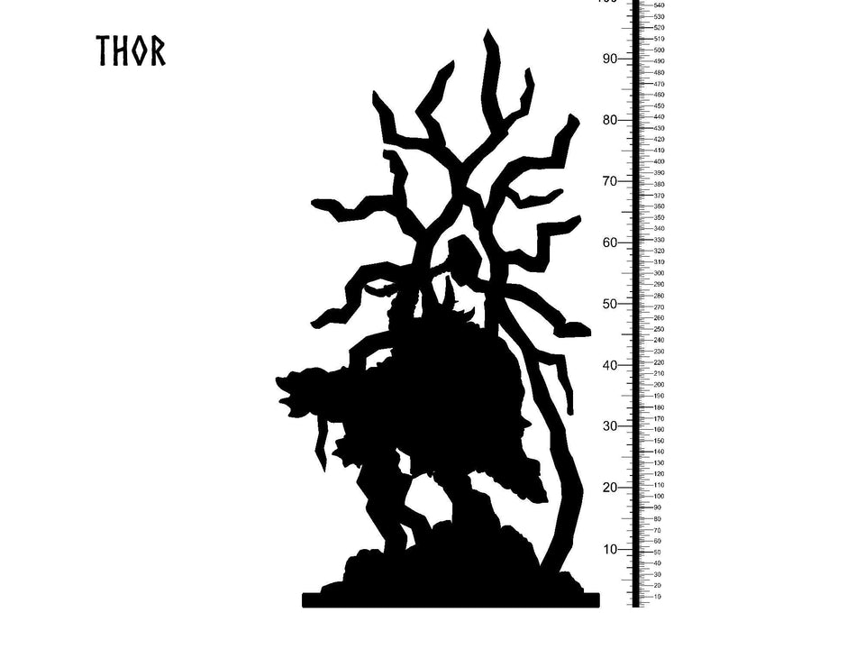 3D Printed Clay Cyanide Thor Norse Mythology 28 32 mm D&D - Charming Terrain