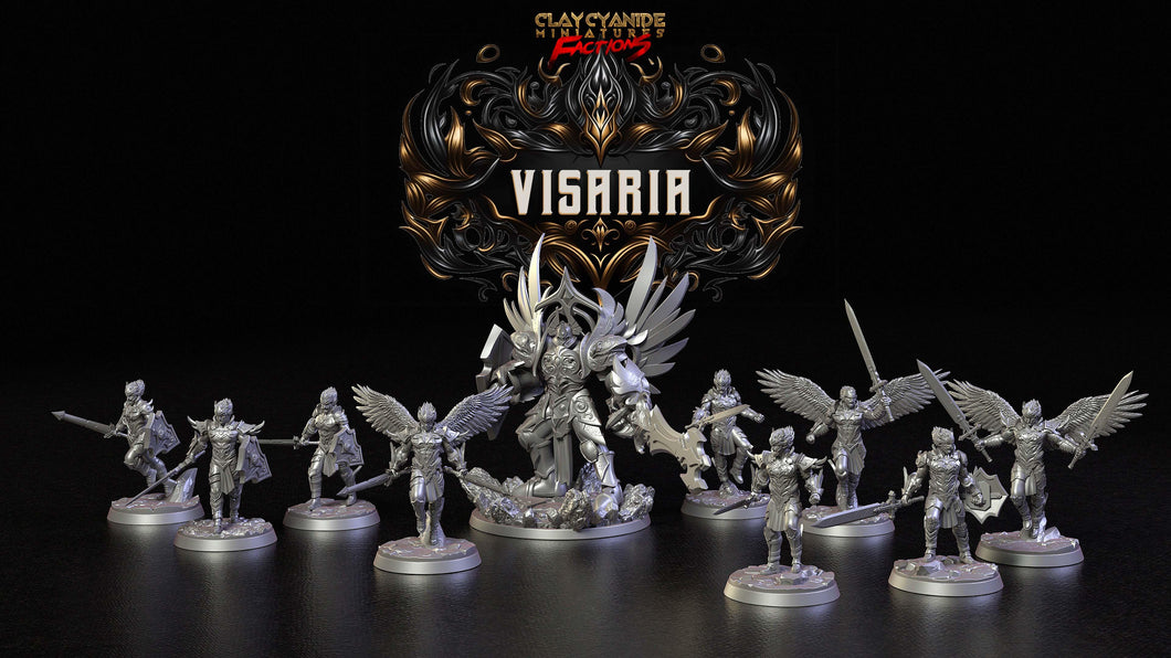 3D Printed Clay Cyanide Visarian Nobles Factions Ragnarok D&D - Charming Terrain