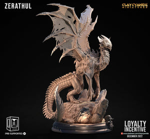 3D Printed Clay Cyanide Zerathul 28 32 mm D&D - Charming Terrain