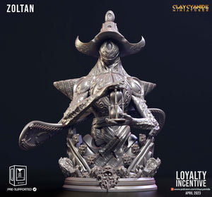 3D Printed Clay Cyanide Zoltan 28 32 mm D&D - Charming Terrain