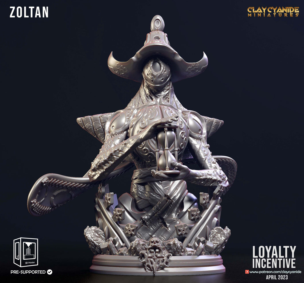3D Printed Clay Cyanide Zoltan 28 32 mm D&D - Charming Terrain
