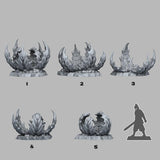 3D Printed Fantastic Plants and Rocks Alien Carnivorous Plants 28mm - 32mm D&D Wargaming - Charming Terrain