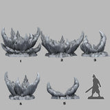 3D Printed Fantastic Plants and Rocks Alien Flowers 28mm - 32mm D&D Wargaming - Charming Terrain