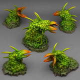 3D Printed Fantastic Plants and Rocks Carnivorous Hedges 28mm - 32mm D&D Wargaming - Charming Terrain