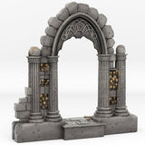 3D Printed Fantastic Plants and Rocks Catacomb Portal With Its Ghost Skulls Effect 28mm - 32mm D&D Wargaming - Charming Terrain