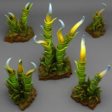 3D Printed Fantastic Plants and Rocks Damned Lilies 28mm - 32mm D&D Wargaming - Charming Terrain