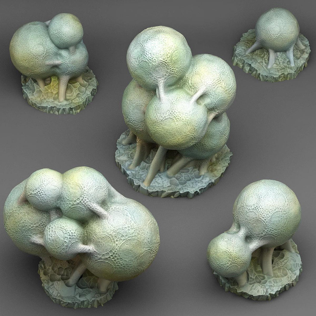 3D Printed Fantastic Plants and Rocks Giant Spider Eggs 28mm - 32mm D&D Wargaming - Charming Terrain