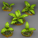 3D Printed Fantastic Plants and Rocks Legendary Celtic Plants 28mm - 32mm D&D Wargaming - Charming Terrain