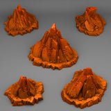 3D Printed Fantastic Plants and Rocks Martian Rocks 28mm - 32mm D&D Wargaming - Charming Terrain
