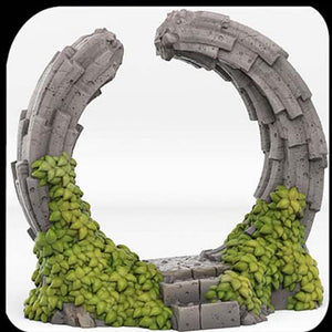3D Printed Fantastic Plants and Rocks Pandora Portal With Its Water Vortex Effect 28mm - 32mm D&D Wargaming - Charming Terrain