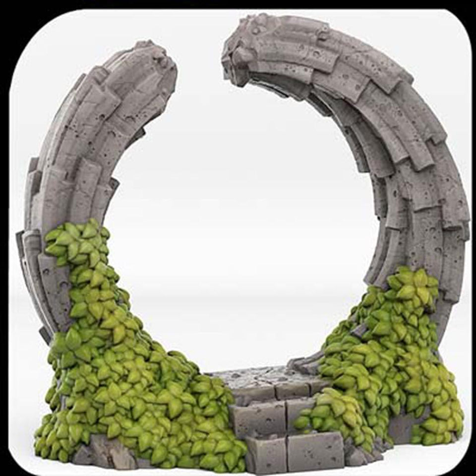 3D Printed Fantastic Plants and Rocks Pandora Portal With Its Water Vortex Effect 28mm - 32mm D&D Wargaming - Charming Terrain
