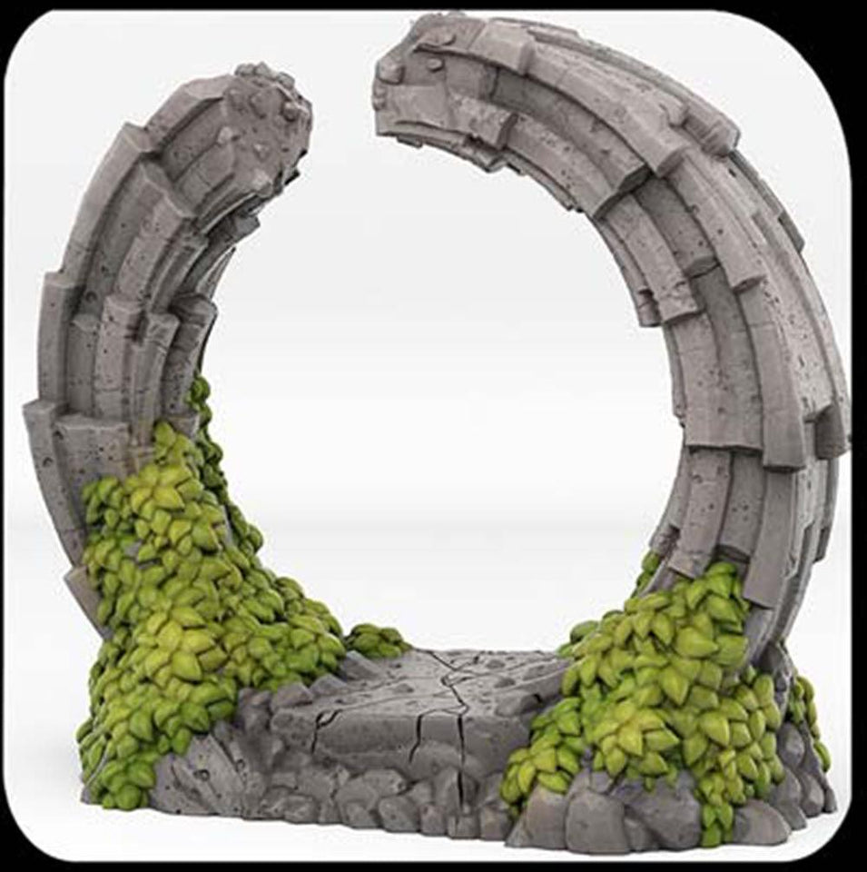 3D Printed Fantastic Plants and Rocks Pandora Portal With Its Water Vortex Effect 28mm - 32mm D&D Wargaming - Charming Terrain