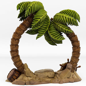 3D Printed Fantastic Plants and Rocks Pirate Island Portal With Its Pirate Skull Effect 28mm - 32mm D&D Wargaming - Charming Terrain