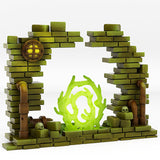 3D Printed Fantastic Plants and Rocks Sewer Portal With Its Toxic Liquid Effect 28mm - 32mm D&D Wargaming - Charming Terrain