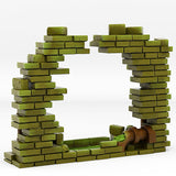 3D Printed Fantastic Plants and Rocks Sewer Portal With Its Toxic Liquid Effect 28mm - 32mm D&D Wargaming - Charming Terrain