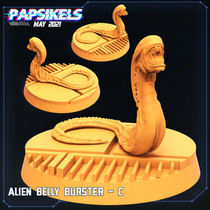 3D Printed Papsikels Alien Belly Bursters Set Aliens vs Humans 28mm 32mm - Charming Terrain