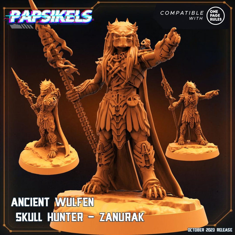 3D Printed Papsikels Ancient Wulfen Skull Hunter Set Skull Hunters Army Bundle 2 28mm 32mm - Charming Terrain