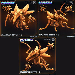 3D Printed Papsikels Arachnicon Hoppers Set Dropship Troopers 28mm 32mm - Charming Terrain