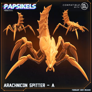 3D Printed Papsikels Arachnicon Spitter Set 28mm 32mm - Charming Terrain