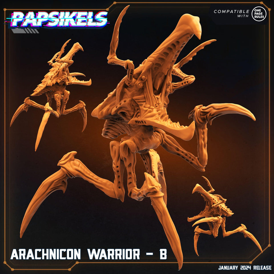 3D Printed Papsikels Arachnicon Warriors Set Dropship Troopers 28mm 32mm - Charming Terrain