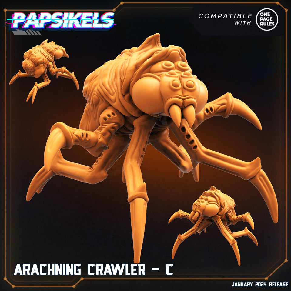 3D Printed Papsikels Arachning Crawlers Set Dropship Troopers 28mm 32mm - Charming Terrain
