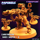 3D Printed Papsikels August 2023 - Cyberpunk Caristrophan Shock Snaper Set 28mm 32mm - Charming Terrain