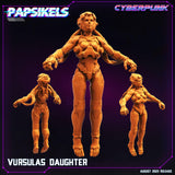 3D Printed Papsikels August 2023 - Cyberpunk Dauther Of Vursula 2023 28mm 32mm - Charming Terrain
