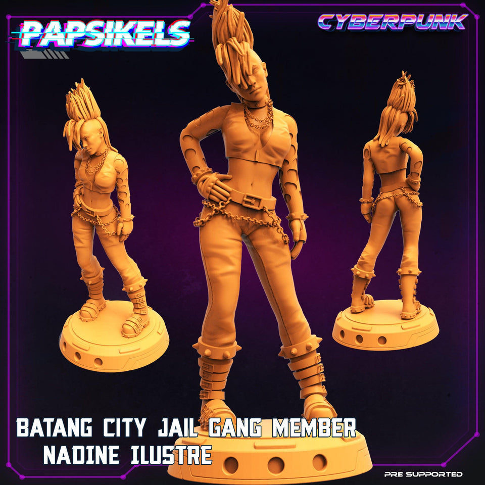 3D Printed Papsikels - Batang City Jail Gang Street Punk Set - 28mm 32mm - Charming Terrain