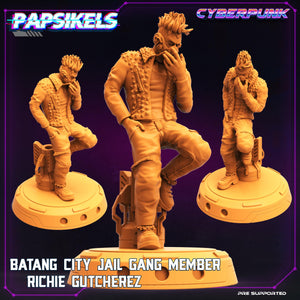 3D Printed Papsikels - Batang City Jail Gang Street Punk Set - 28mm 32mm - Charming Terrain