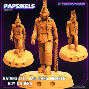 3D Printed Papsikels - Batang City Jail Gang Street Punk Set - 28mm 32mm - Charming Terrain