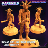 3D Printed Papsikels - Batang City Jail Gang Street Punk Set - 28mm 32mm - Charming Terrain