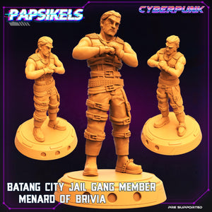 3D Printed Papsikels - Batang City Jail Gang Street Punk Set - 28mm 32mm - Charming Terrain