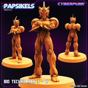 3D Printed Papsikels Bio Techno Man 3B Bio Techno Man Set 28mm 32mm - Charming Terrain