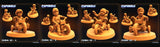 3D Printed Papsikels - Colonial Kids - 28mm 32mm - Charming Terrain
