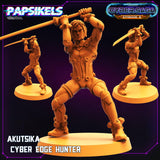3D Printed Papsikels - Cyber Saga Episode 2 Akutsika Cyber Edge Hunter - 28mm 32mm - Charming Terrain