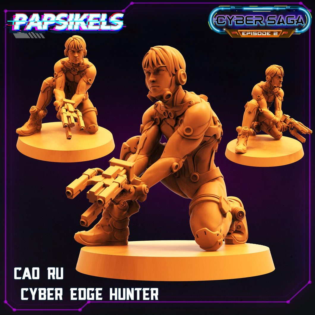 3D Printed Papsikels - Cyber Saga Episode 2 Cao Ru Cyber Edge Hunter - 28mm 32mm - Charming Terrain