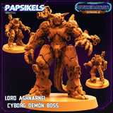 3D Printed Papsikels - Cyber Saga Episode 2 Lord Asharnel Cyborg Demon Boss - 28mm 32mm - Charming Terrain