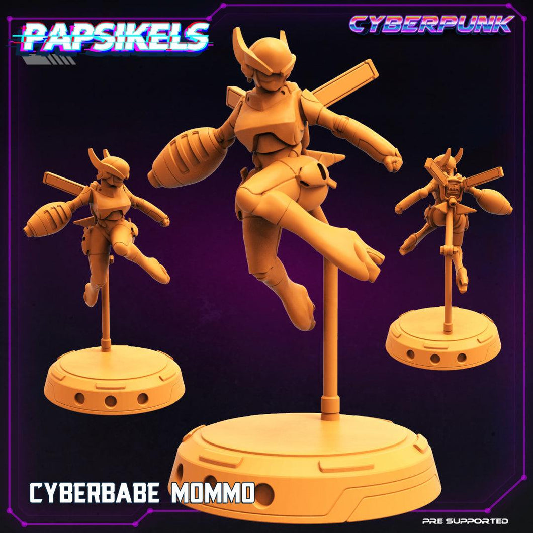 3D Printed Papsikels Cyberbabe Mommo 28mm 32mm - Charming Terrain