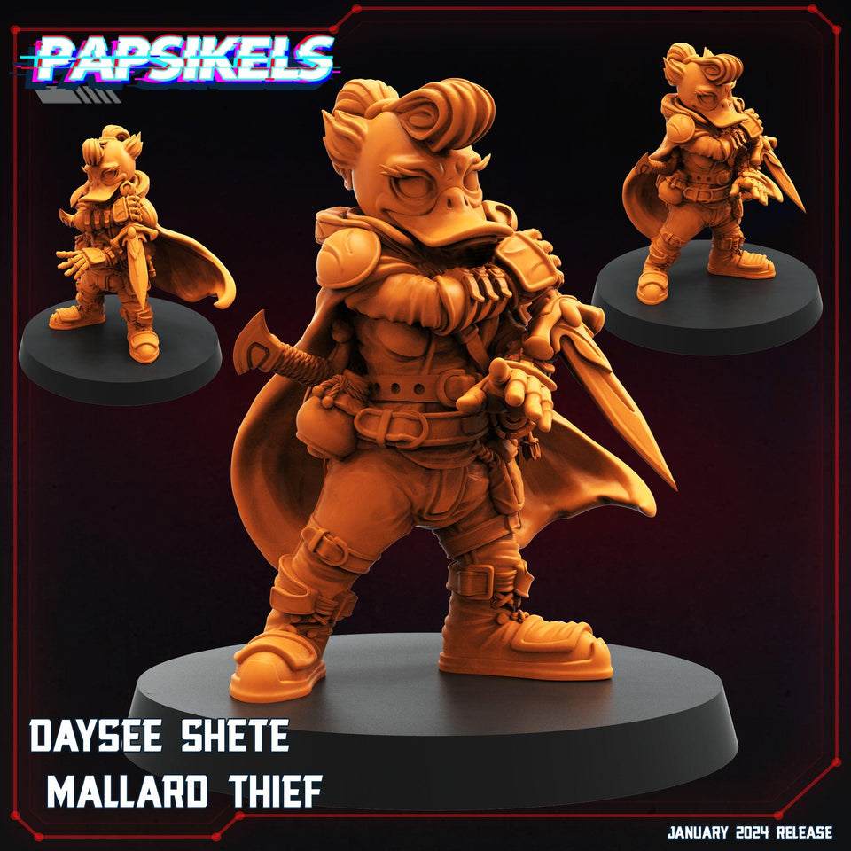 3D Printed Papsikels Daysee Shete Mallard Thief 28mm 32mm - Charming Terrain