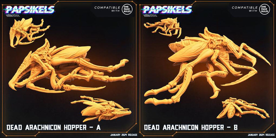 3D Printed Papsikels Dead Arachnicon Hoppers Dropship Troopers 28mm 32mm - Charming Terrain