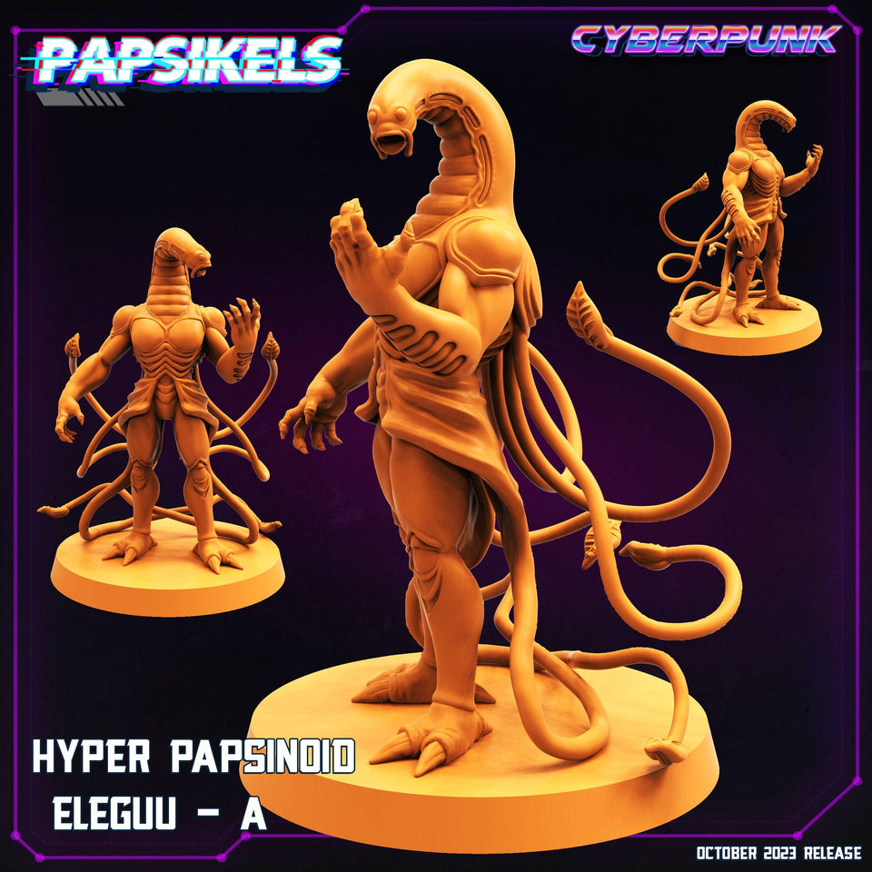 3D Printed Papsikels Eleguu A Hyper Papsinoid Eleguu Set 28mm 32mm - Charming Terrain