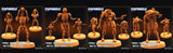3D Printed Papsikels - Fkmsa Failed Experimental Battle Droid Set - 28mm 32mm - Charming Terrain