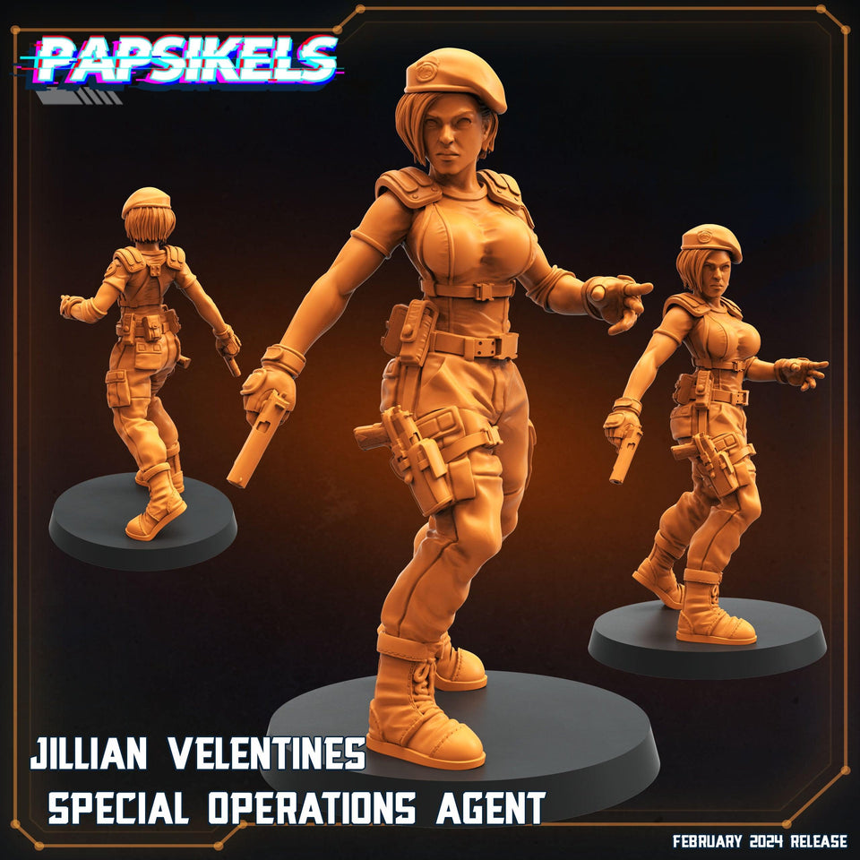 3D Printed Papsikels Jillian Velentines 28mm 32mm - Charming Terrain