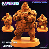 3D Printed Papsikels July 2023 - Cyberpunk 8XL Upholder Set 28mm 32mm - Charming Terrain