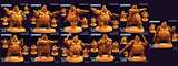 3D Printed Papsikels July 2023 - Cyberpunk 8XL Upholder Set 28mm 32mm - Charming Terrain
