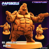 3D Printed Papsikels July 2023 - Cyberpunk 8XL Upholder Set 28mm 32mm - Charming Terrain