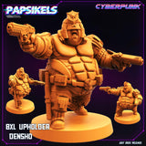 3D Printed Papsikels July 2023 - Cyberpunk 8XL Upholder Set 28mm 32mm - Charming Terrain