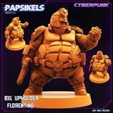 3D Printed Papsikels July 2023 - Cyberpunk 8XL Upholder Set 28mm 32mm - Charming Terrain