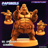 3D Printed Papsikels July 2023 - Cyberpunk 8XL Upholder Set 28mm 32mm - Charming Terrain