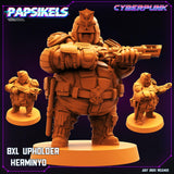 3D Printed Papsikels July 2023 - Cyberpunk 8XL Upholder Set 28mm 32mm - Charming Terrain